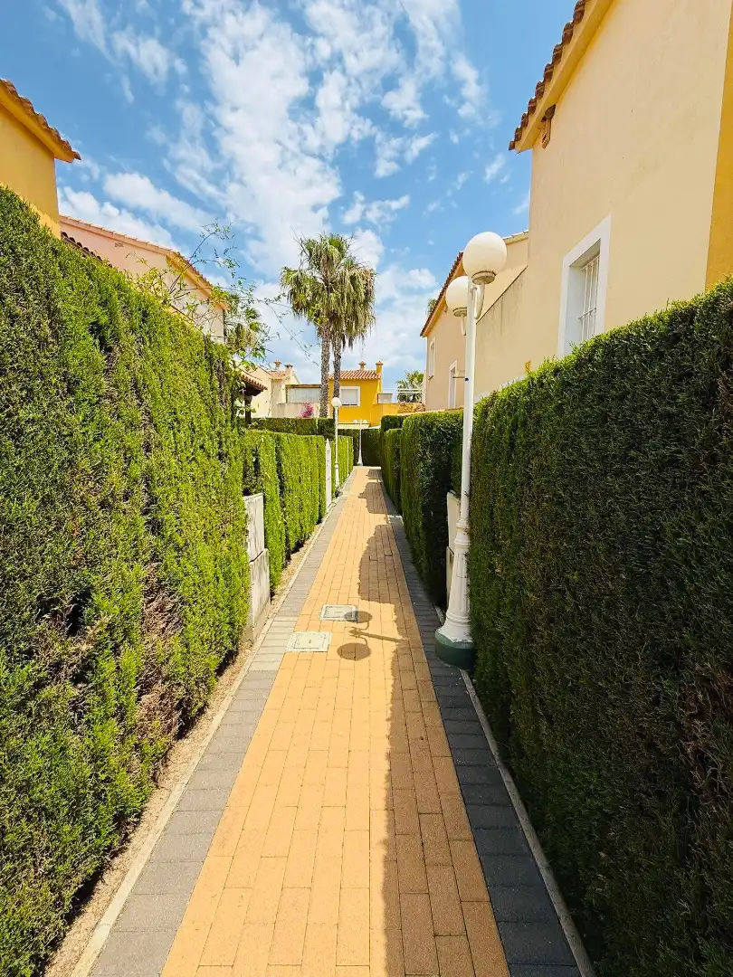 Vista exterior de Casa adosada en venda en Oliva amb Aire condicionat, Calefacció i Jardí privat
