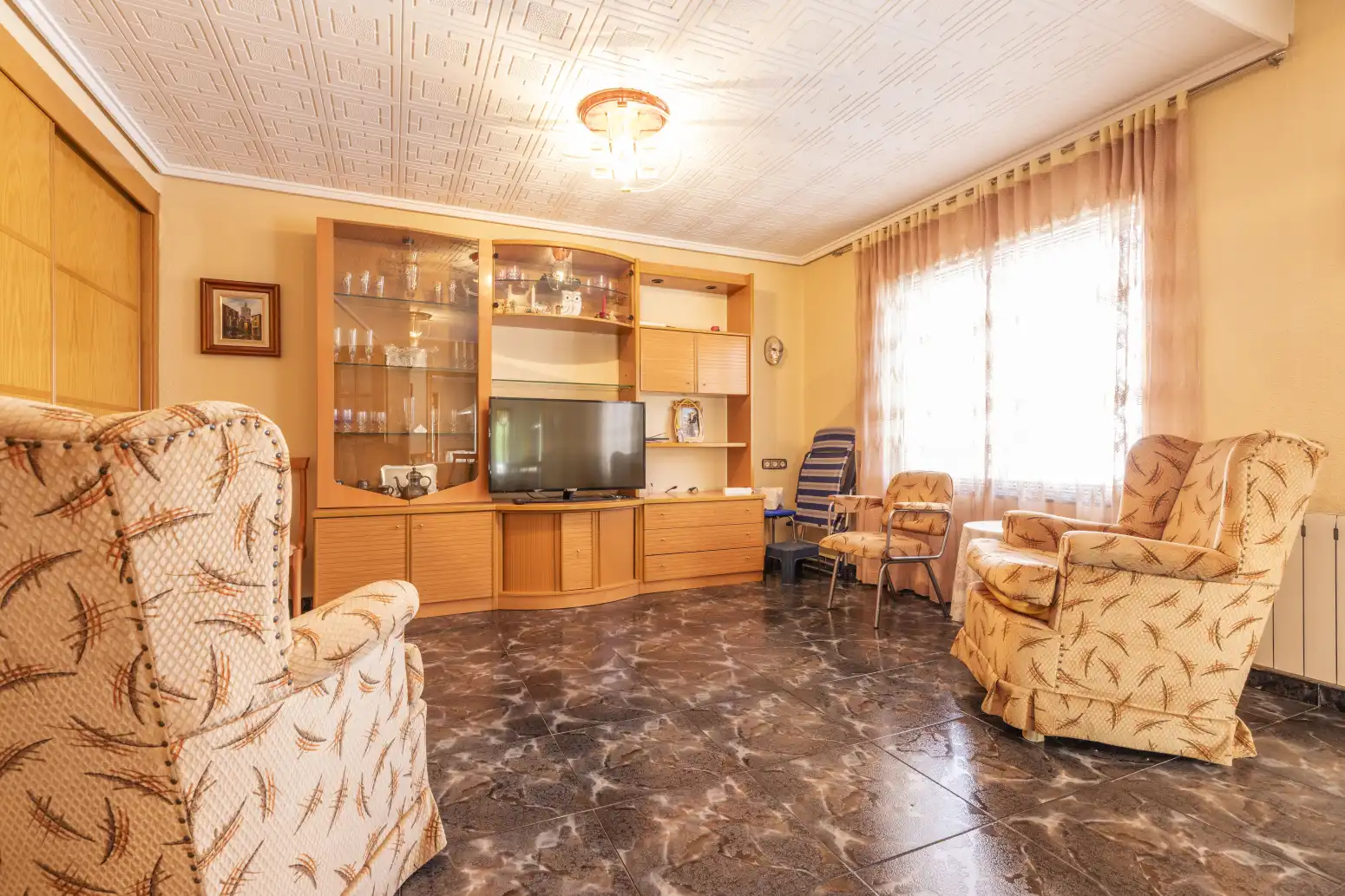 Sala de estar de Casa o chalet en venta en Tavernes Blanques con Aire acondicionado, Calefacción y Terraza