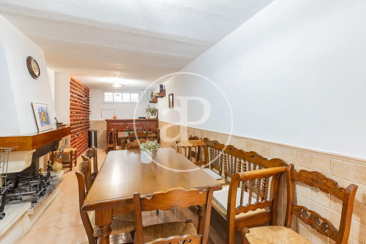 Comedor de Casa adosada de alquiler en Las Rozas de Madrid con Aire acondicionado, Calefacción y Jardín privado