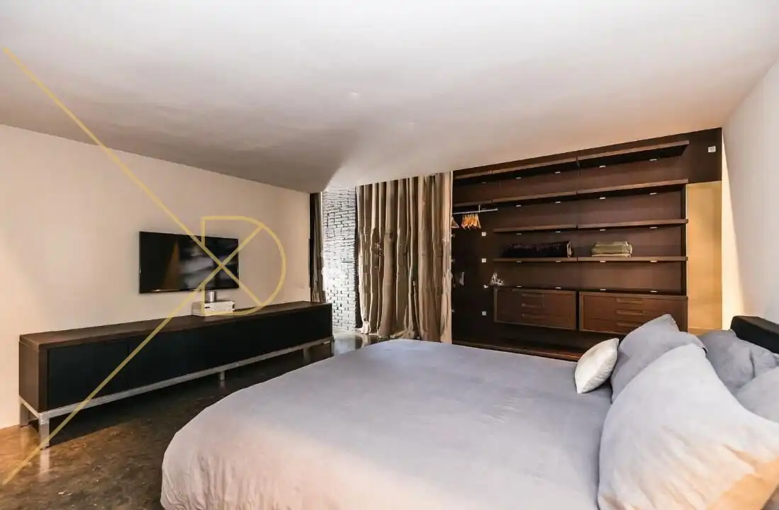 Schlafzimmer von Loft zur Miete in Barcelona mit Klimaanlage, Heizung und Parkett