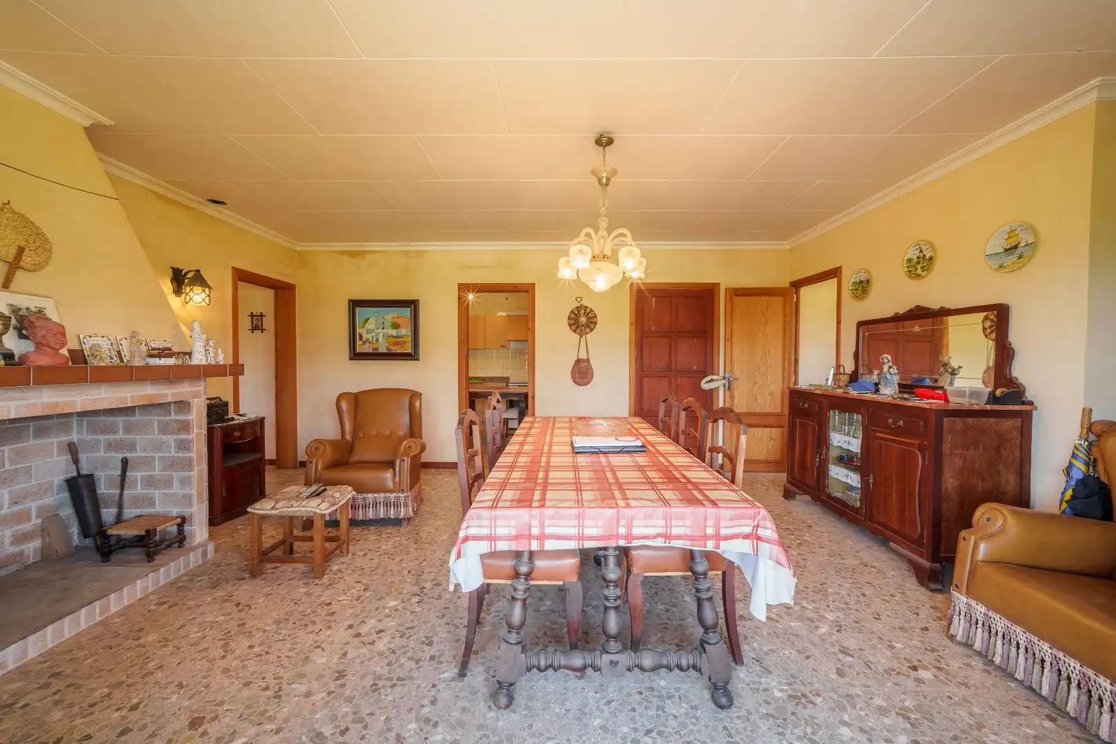 Comedor de Finca rústica en venta en Selva con Jardín privado, Terraza y Trastero