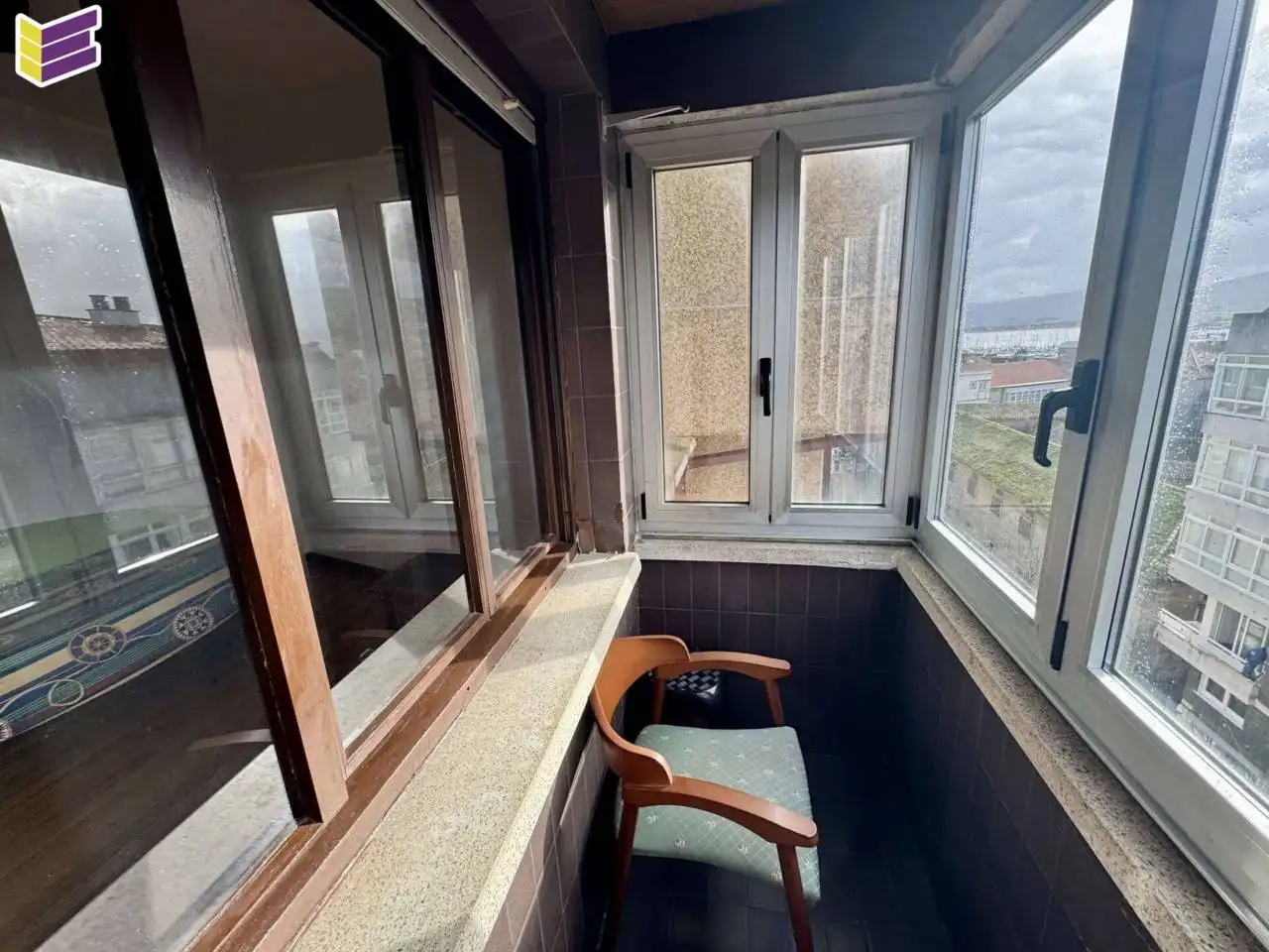 Terraza de Piso en venta en Baiona con Calefacción, Parquet y Amueblado