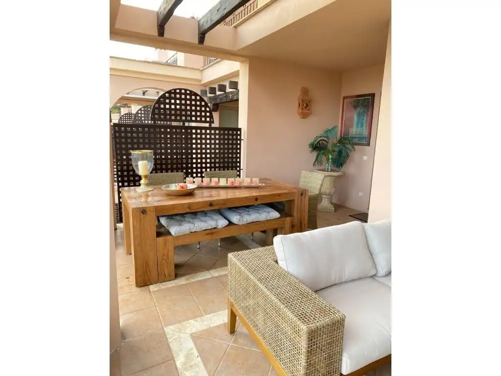 Terraza de Apartamento de alquiler en Calvià con Aire acondicionado, Jardín privado y Amueblado