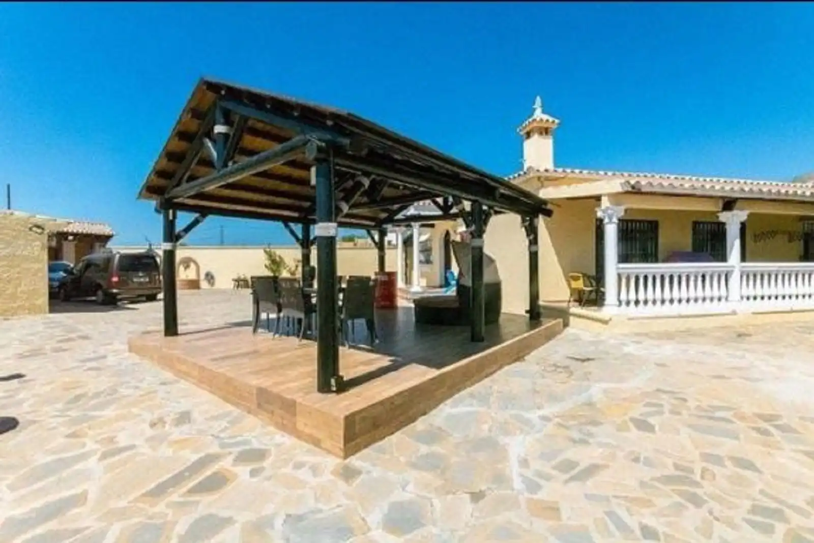 Terraza de Finca rústica en venta en Mijas con Piscina
