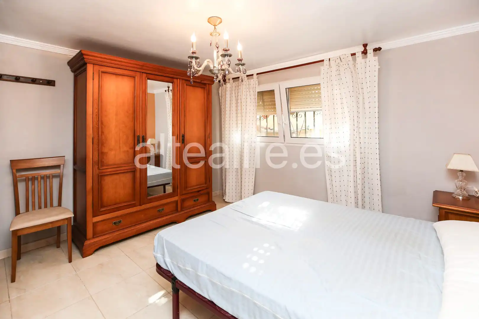 Dormitori de Casa o xalet en venda en La Nucia amb Aire condicionat, Jardí privat i Terrassa