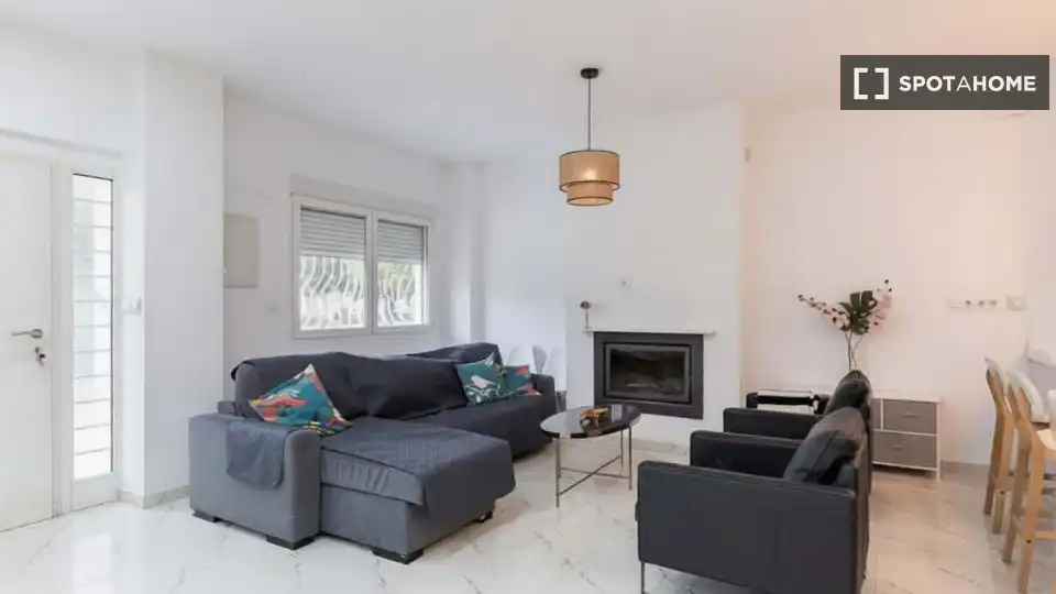 Sala de estar de Piso de alquiler en Valencia con Aire acondicionado, Calefacción y Amueblado