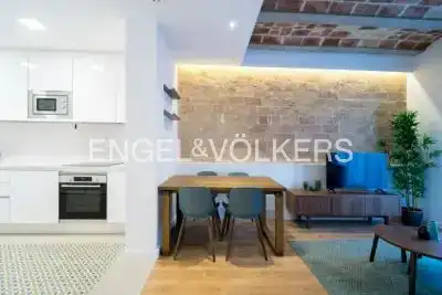 Kitchen of Flat for sale in Barcelona  with Air Conditioner, Heating and Parquet flooring