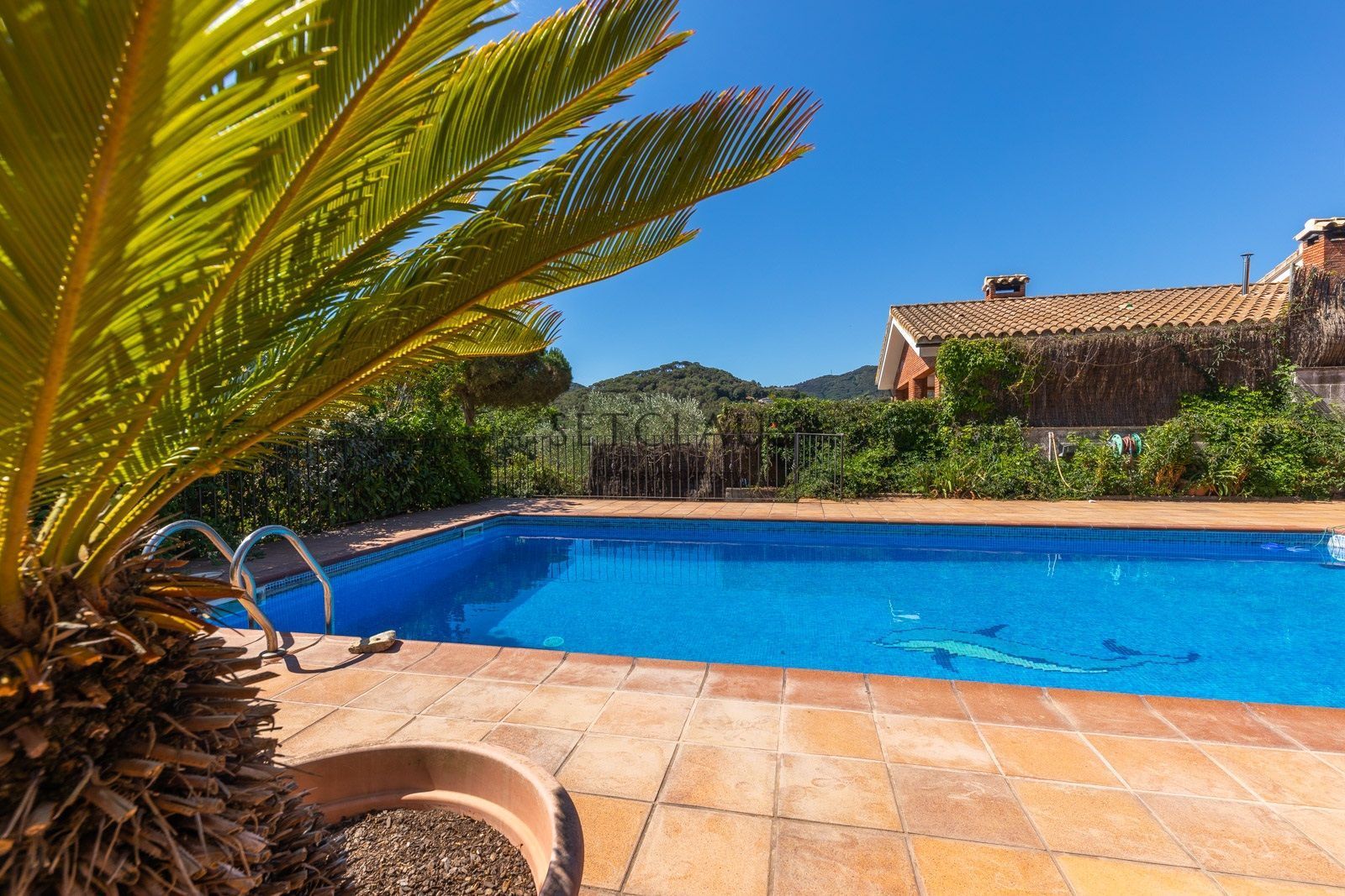 Piscina de Casa o xalet en venda en Vallromanes amb Calefacció, Jardí privat i Terrassa