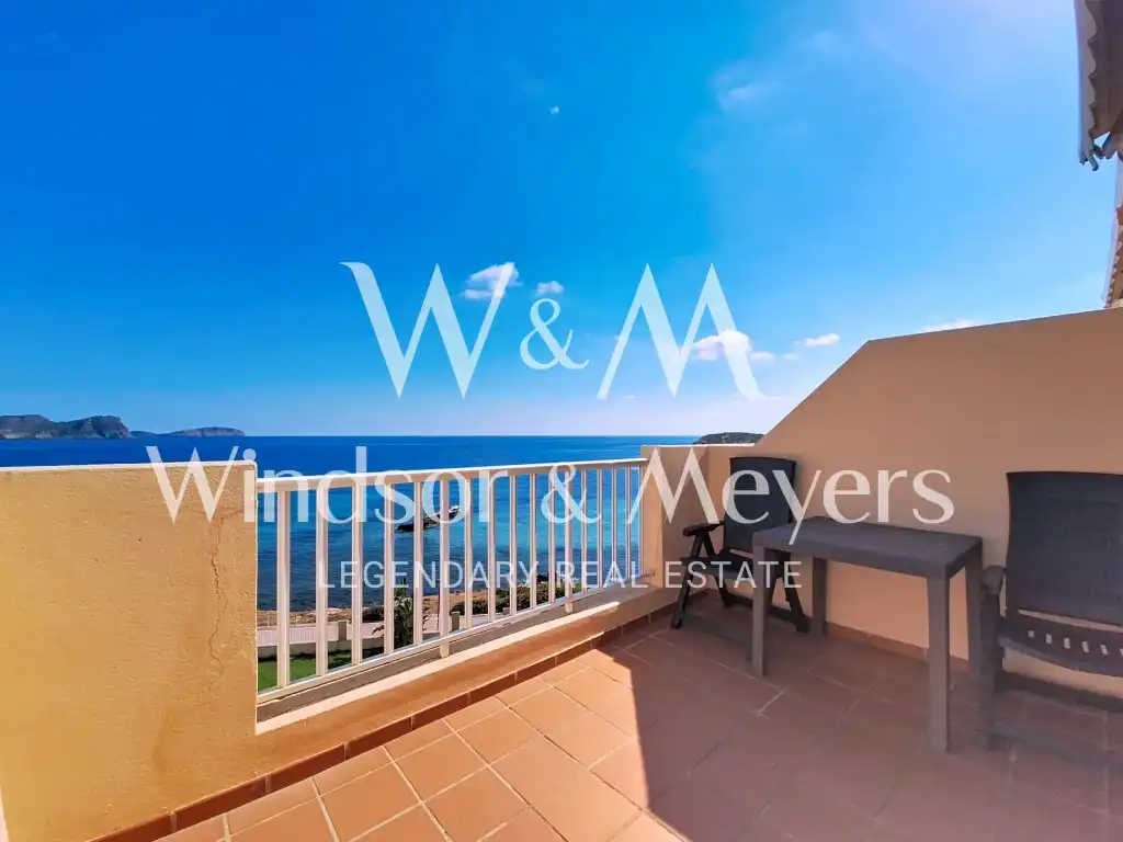 Terrace of Flat for sale in Santa Eulària des Riu  with Air Conditioner, Furnished and Microwave