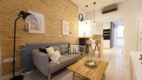 Living room of Flat to rent in  Valencia Capital  with Air Conditioner, Heating and Furnished