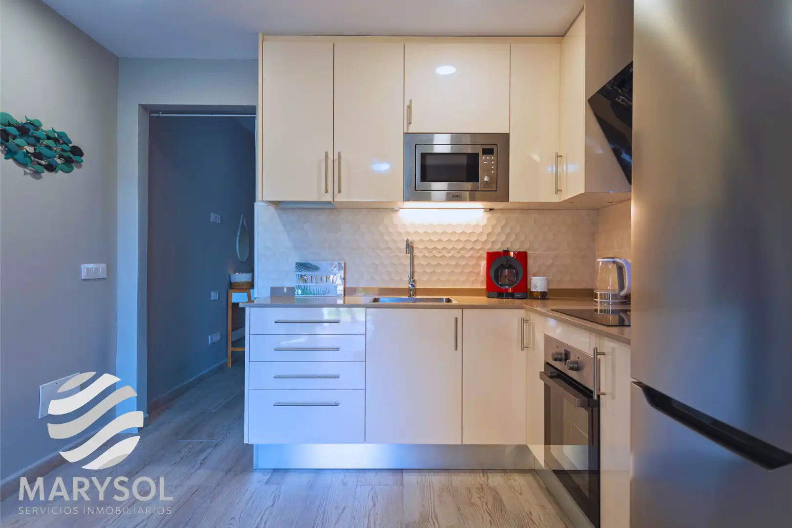 Cuina de Apartament de lloguer en San Bartolomé de Tirajana amb Terrassa, Moblat i Forn