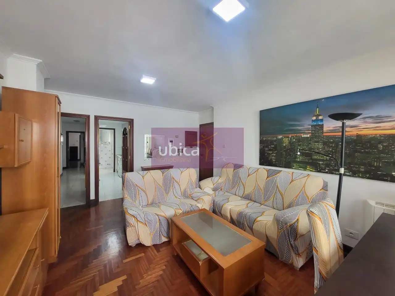 Sala de estar de Piso en venta en Vigo  con Calefacción, Parquet y Terraza