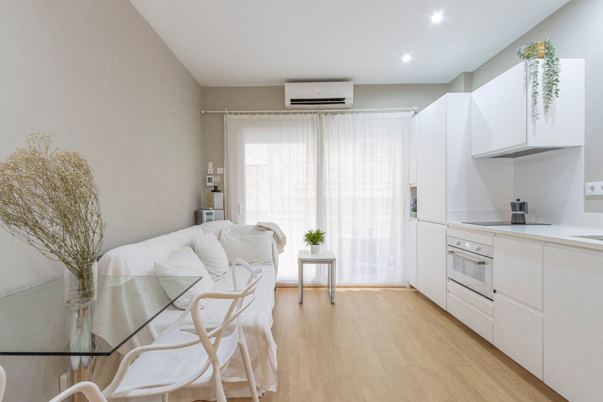 Sala d'estar de Pis en venda en  Barcelona Capital amb Aire condicionat, Calefacció i Parquet