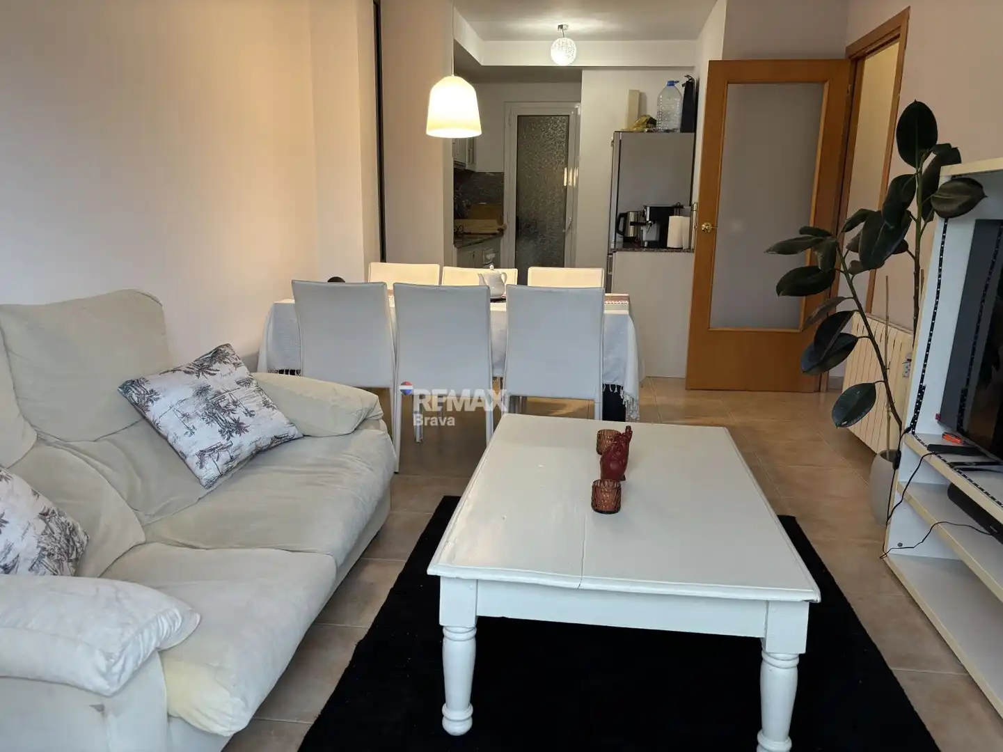 Sala de estar de Piso en venta en Girona con Aire acondicionado y Balcón
