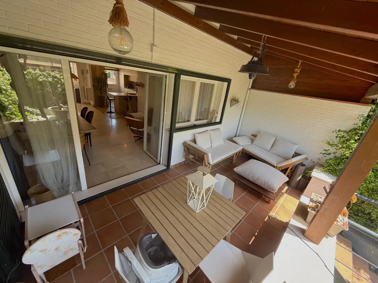 Terrassa de Casa adosada en venda en Club de Campo amb Aire condicionat, Calefacció i Jardí privat