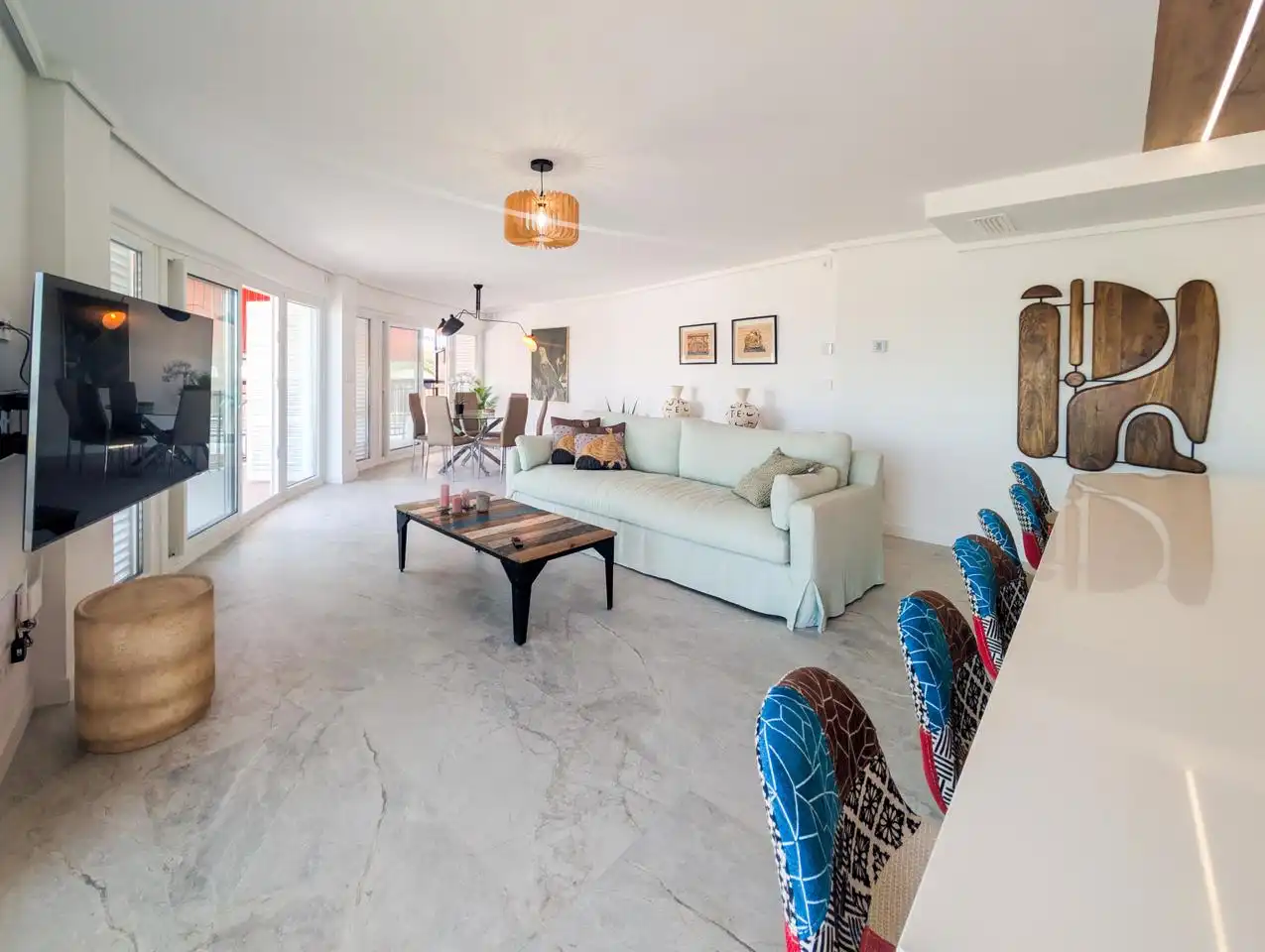 Living room of Flat for sale in Santa Pola  with Air Conditioner, Heating and Terrace