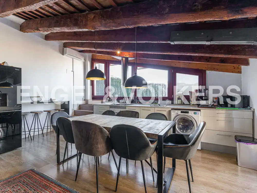 Cuina de Àtic de lloguer en Valencia amb Aire condicionat, Calefacció i Parquet