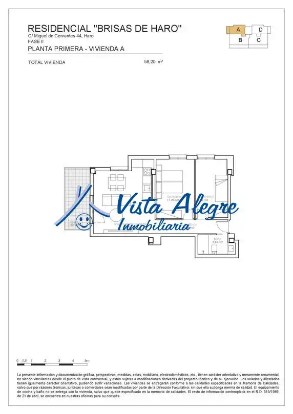 Apartamento en venta en Haro con Calefacción, Parquet y Terraza