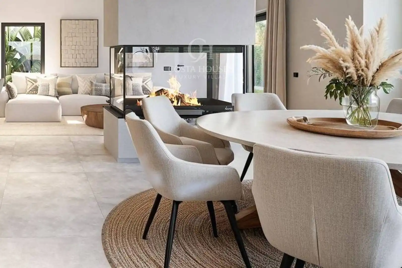 Dining room of Houses for sale in Jávea / Xàbia  with Air Conditioner, Heating and Private garden
