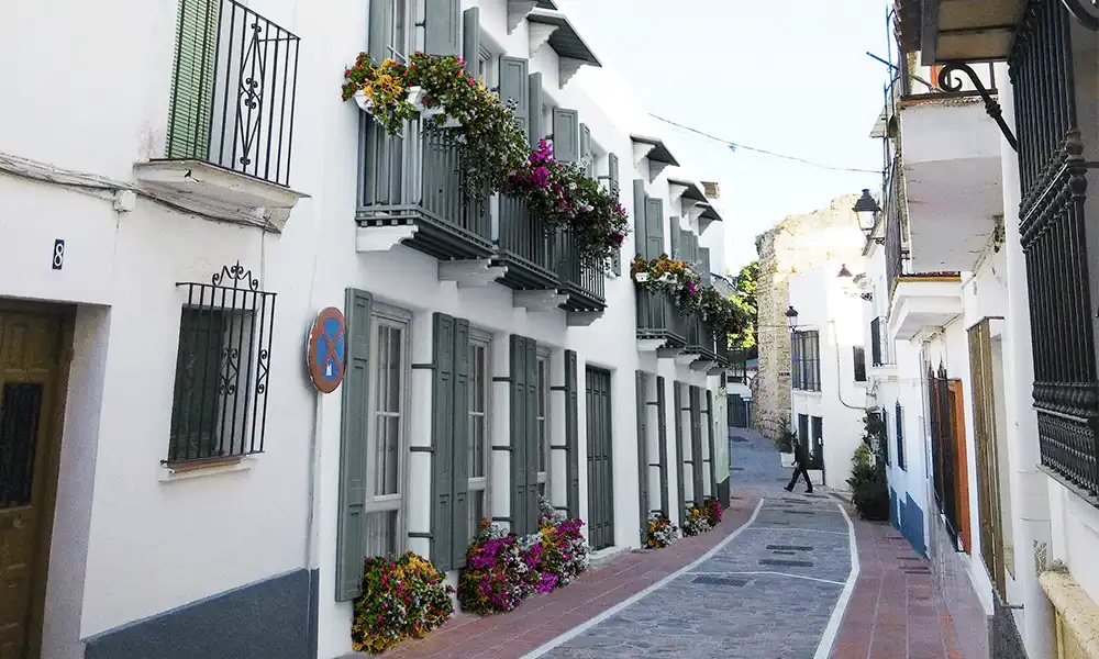 Vista exterior de Apartamento en venta en Marbella con Aire acondicionado, Calefacción y Jardín privado