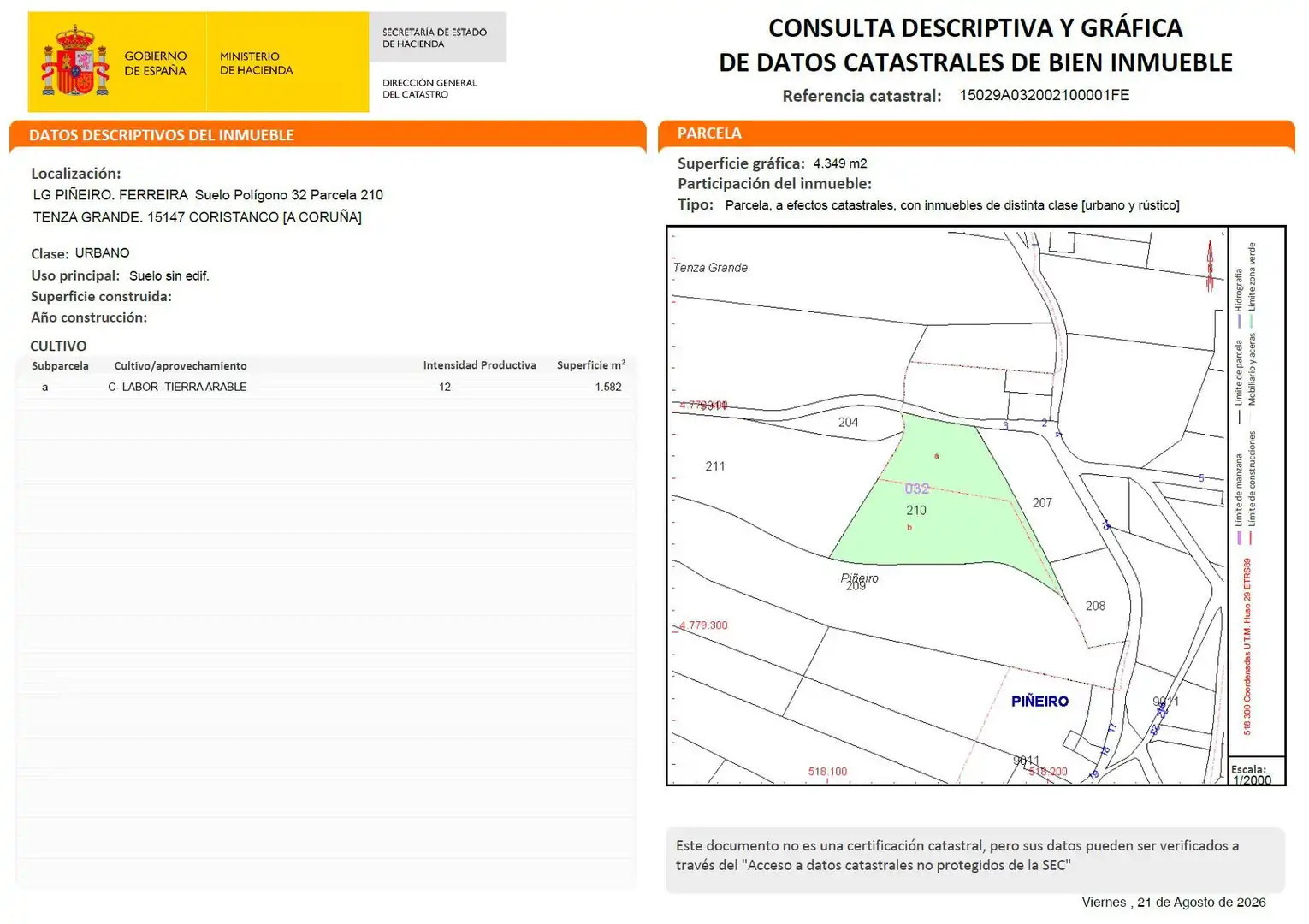Terrenys i solars en venda a O Piñeiro, imagen 3