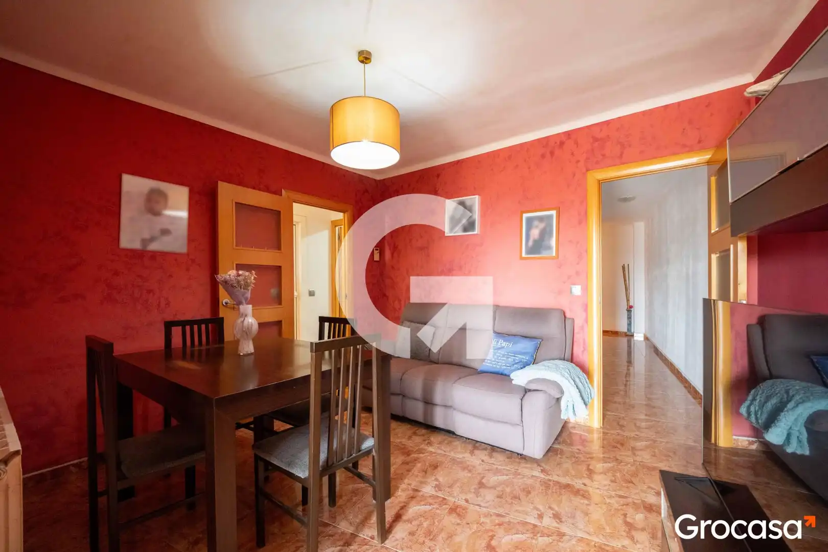 Sala de estar de Piso en venta en Mataró con Calefacción, Horno y TV