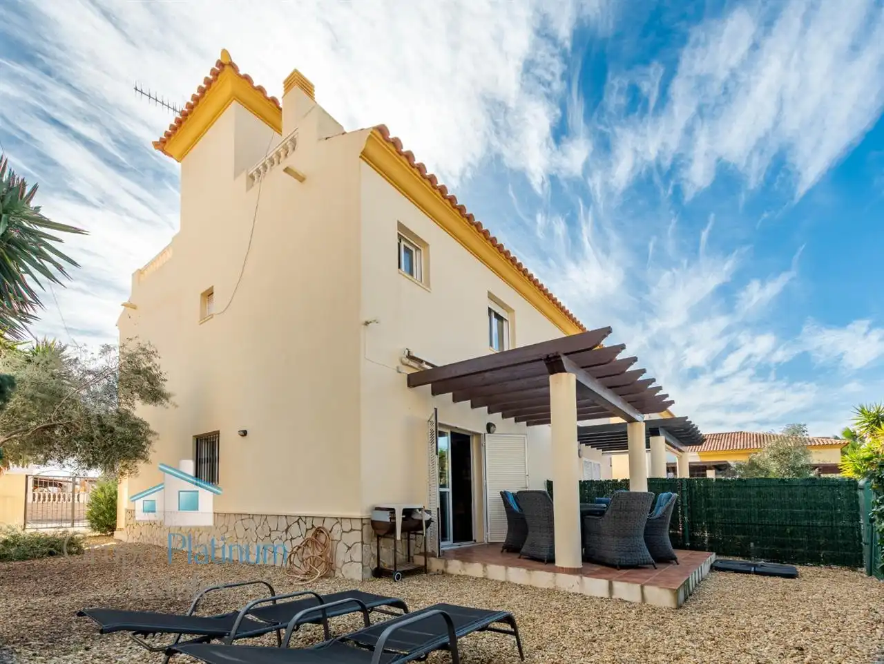 Vista exterior de Casa adosada en venta en Pulpí con Aire acondicionado, Jardín privado y Trastero