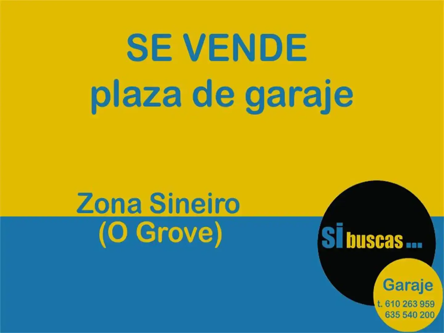 Garaje en venta en O Grove  