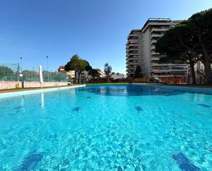 Swimming pool of Flat for sale in Vilassar de Mar  with Heating, Private garden and Parquet flooring