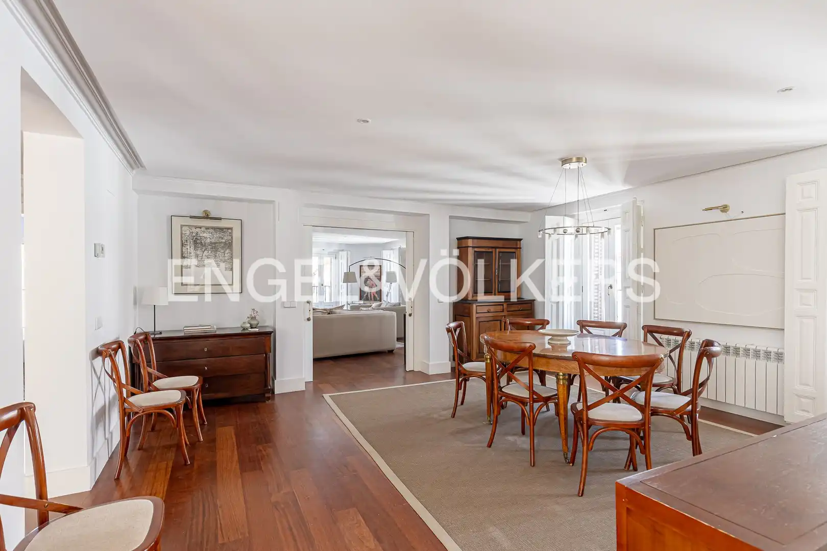 Dining room of Flat for rent in Madrid  with Air Conditioner, Heating and Balcony