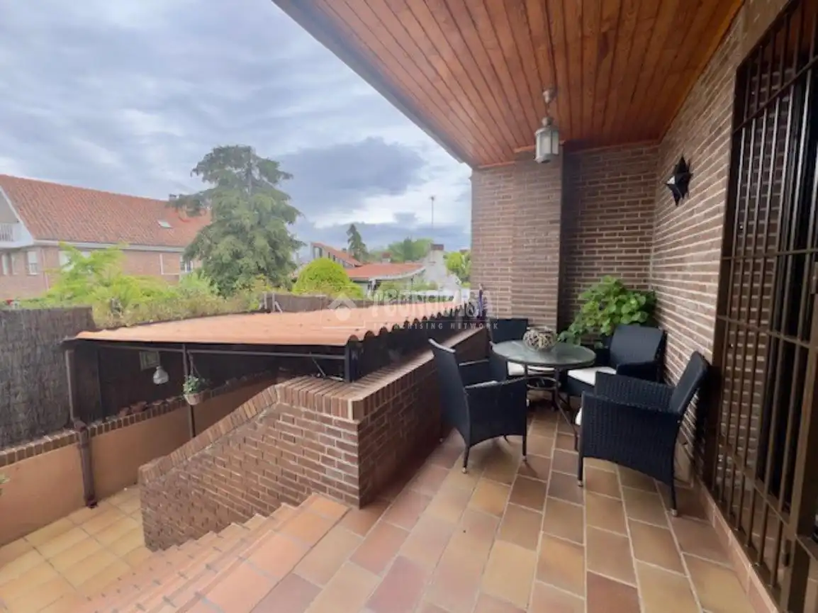 Terrace of Detached homes for sale in Las Rozas de Madrid  with Air Conditioner, Heating and Private garden
