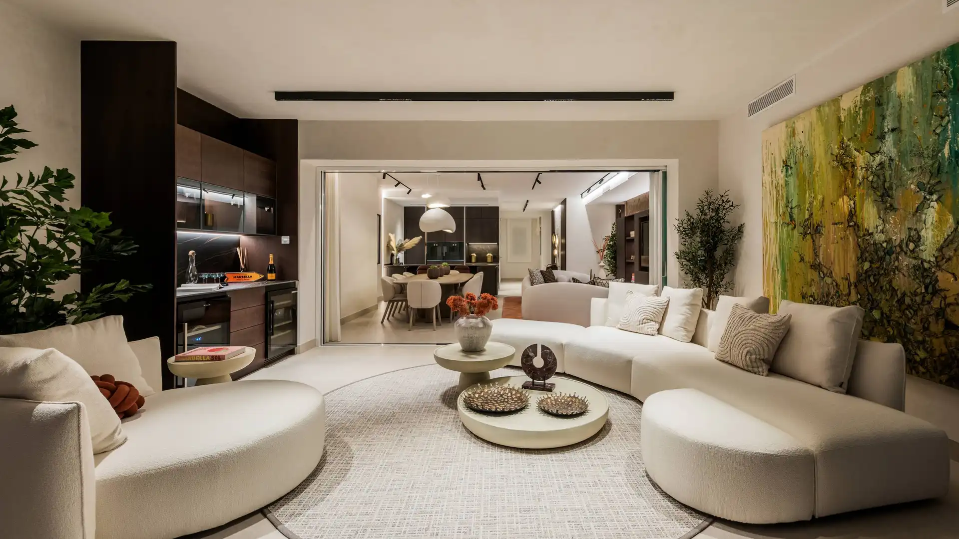 Sala de estar de Piso en venta en Estepona con Aire acondicionado, Terraza y Trastero
