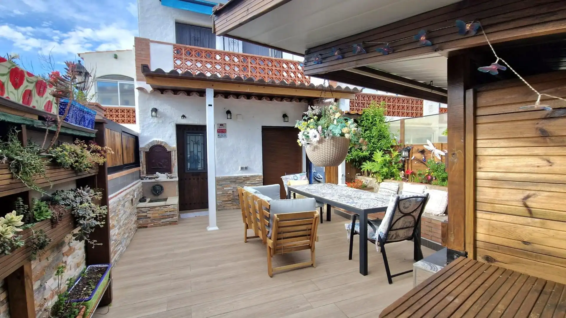 Terraza de Casa o chalet de alquiler en Roses con Aire acondicionado, Jardín privado y Terraza