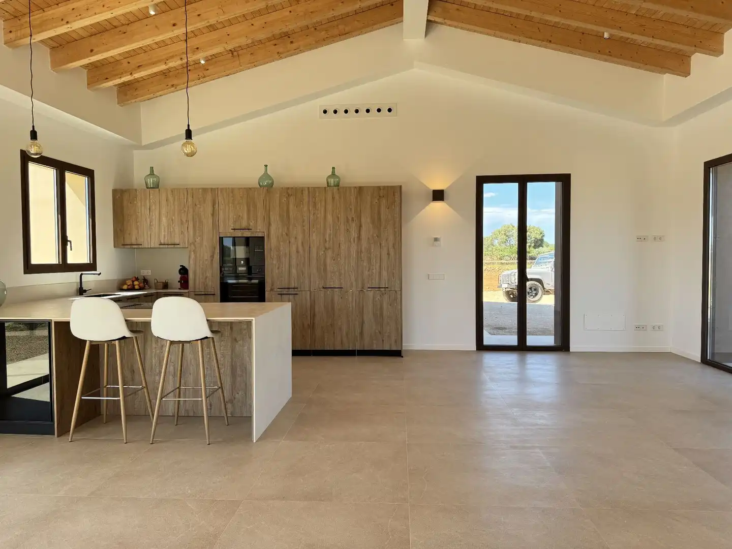 Küche von Country house zur Miete in Porreres mit Klimaanlage, Heizung und Terrasse