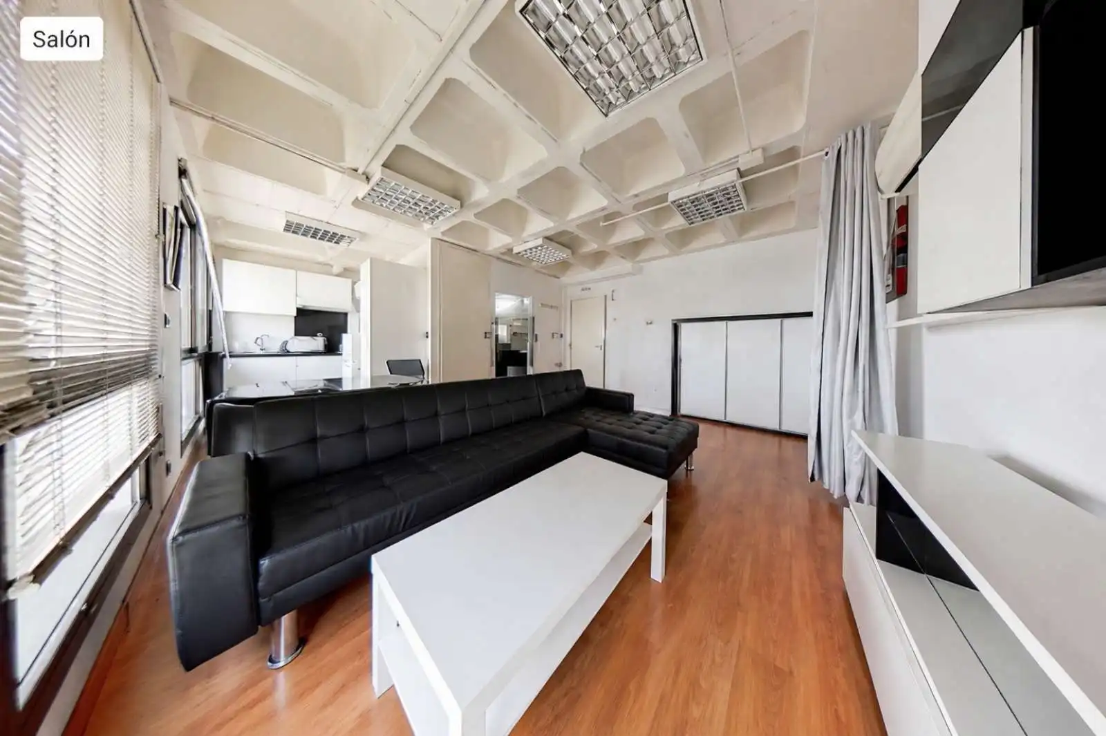 Sala de estar de Estudio para compartir en Sevilla con Aire acondicionado, Terraza y Amueblado