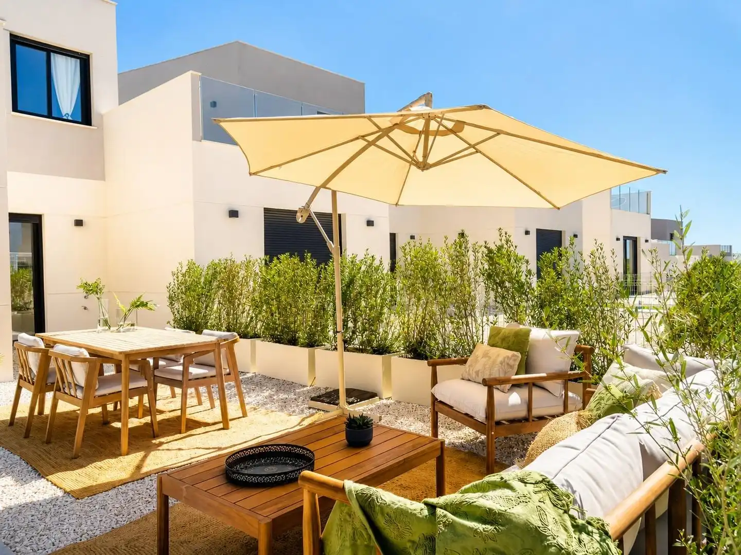 Terraza de Casa adosada en venta en Murcia con Aire acondicionado, Calefacción y Jardín privado