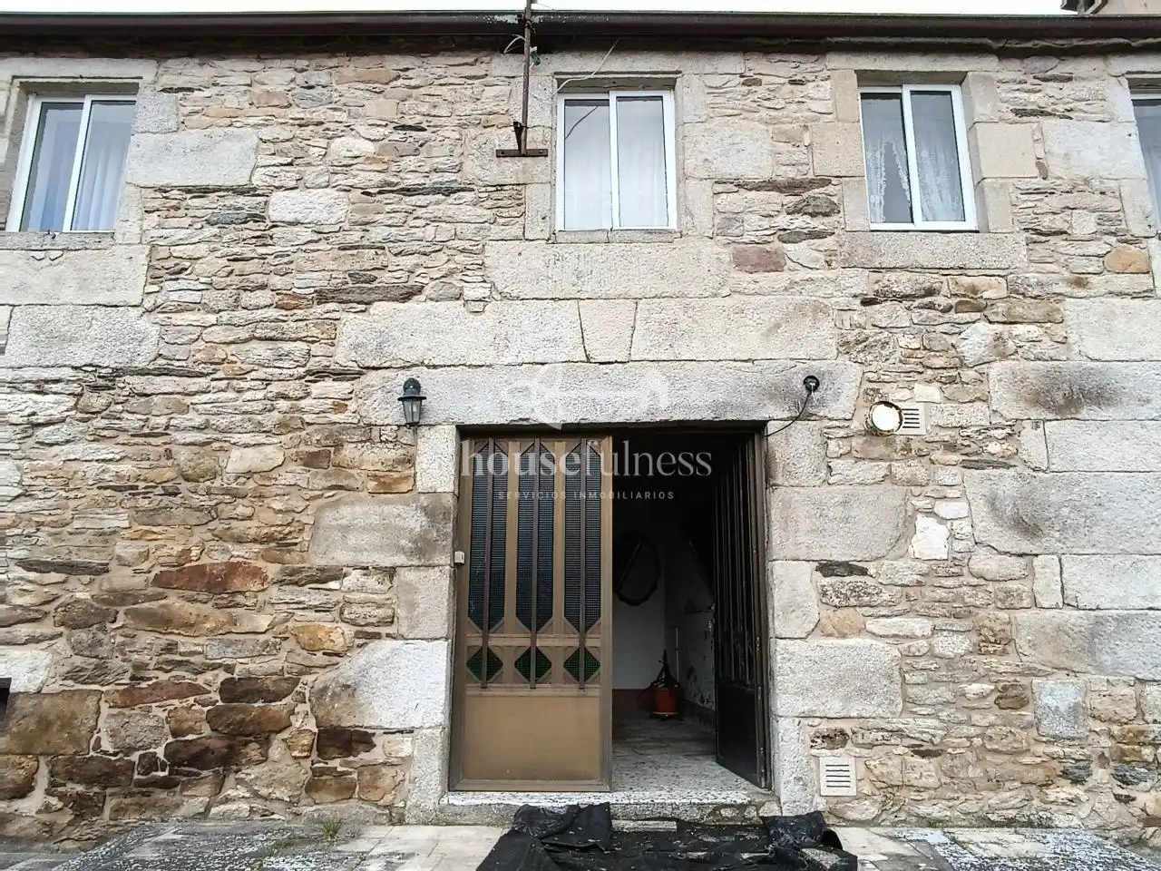 Vista exterior de Finca rústica en venta en Friol con Calefacción, Jardín privado y Terraza