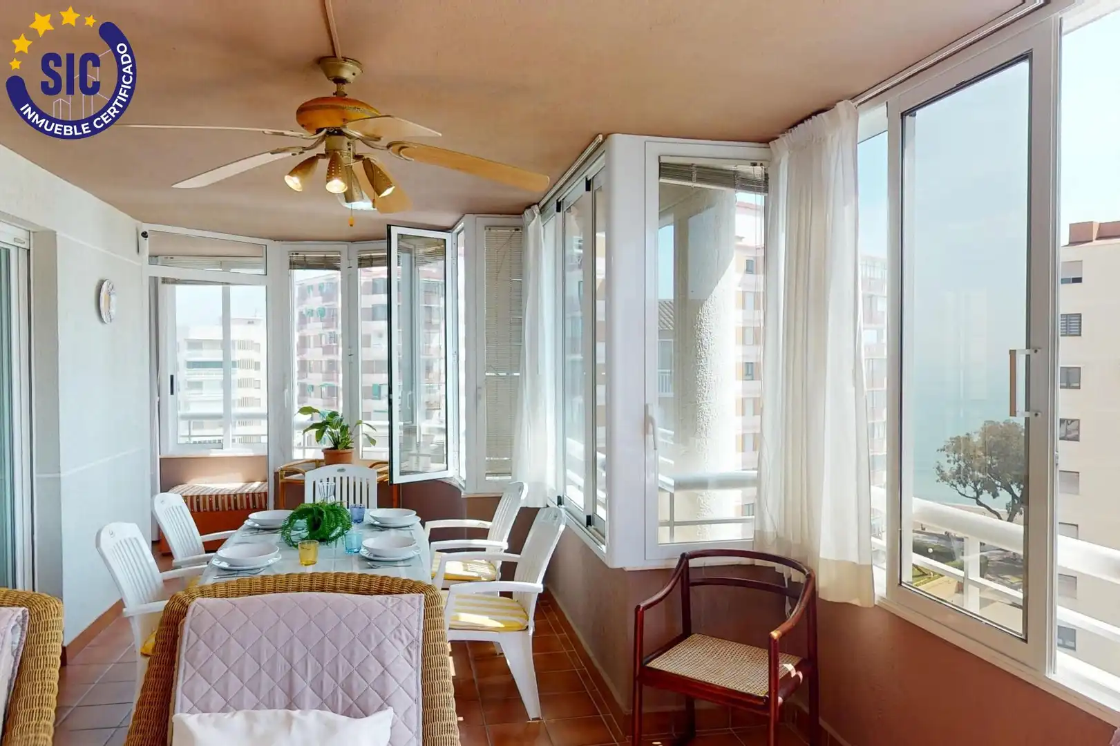 Terraza de Apartamento en venta en Benicasim / Benicàssim con Jardín privado, Terraza y Trastero