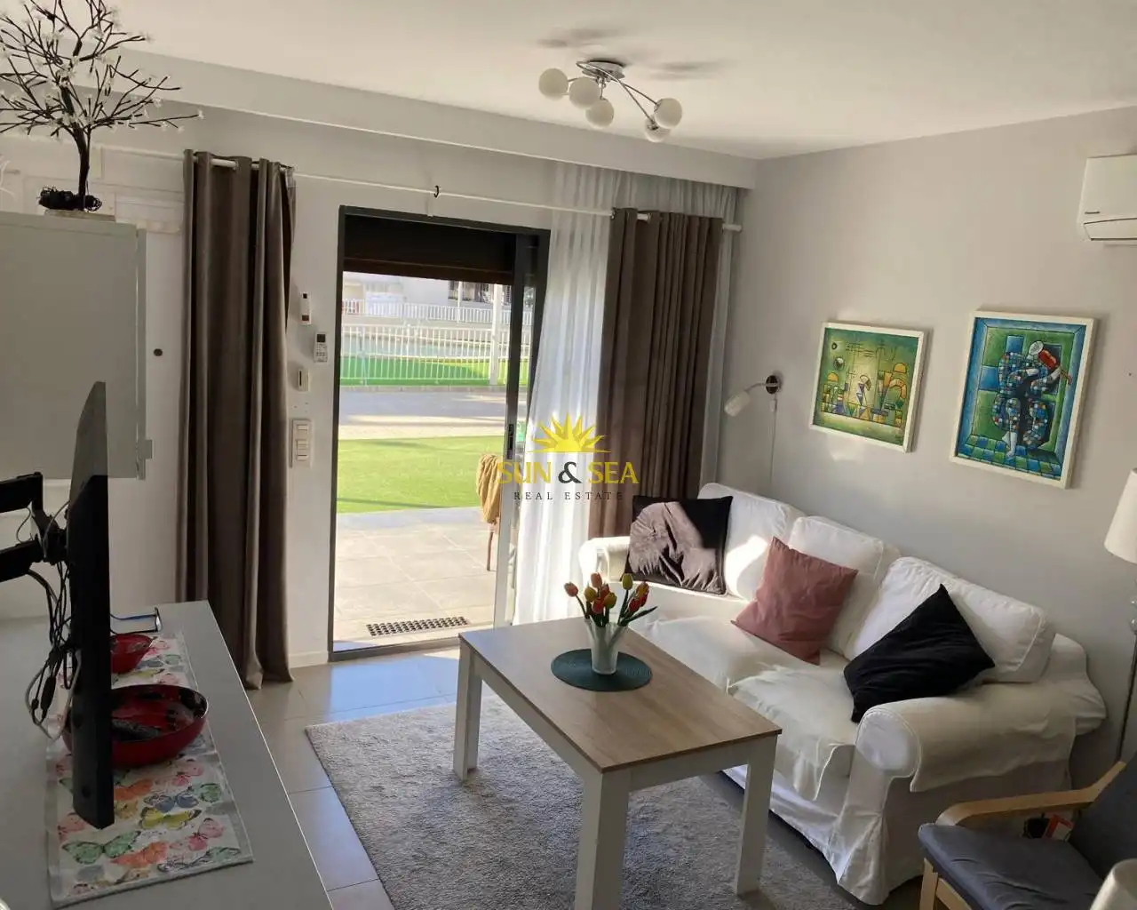 Living room of Houses for rent in Pilar de la Horadada  with Air Conditioner, Heating and Terrace