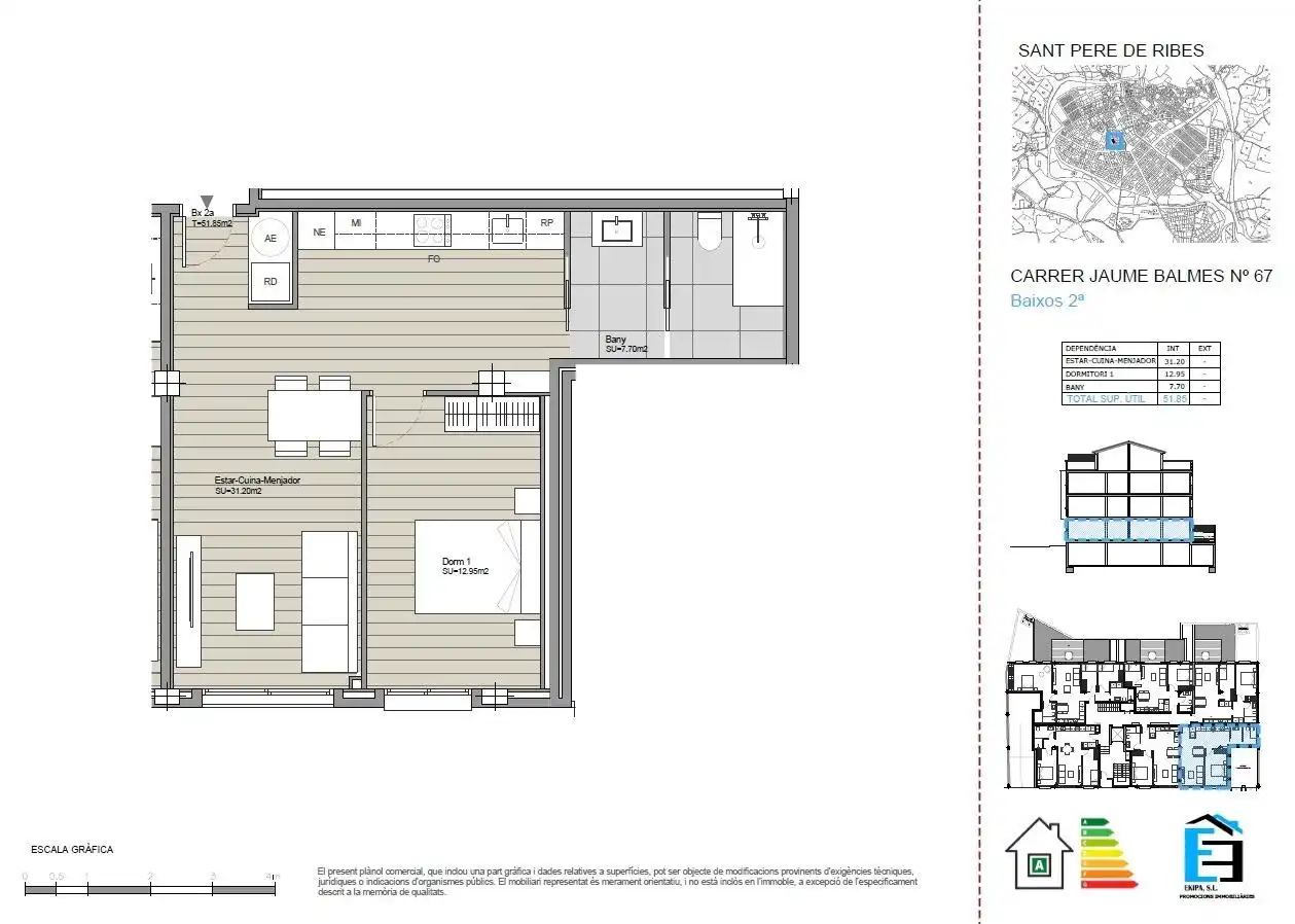 Bajo con terraza en venta en Carrer JAUME BALMES 67, imagen 2