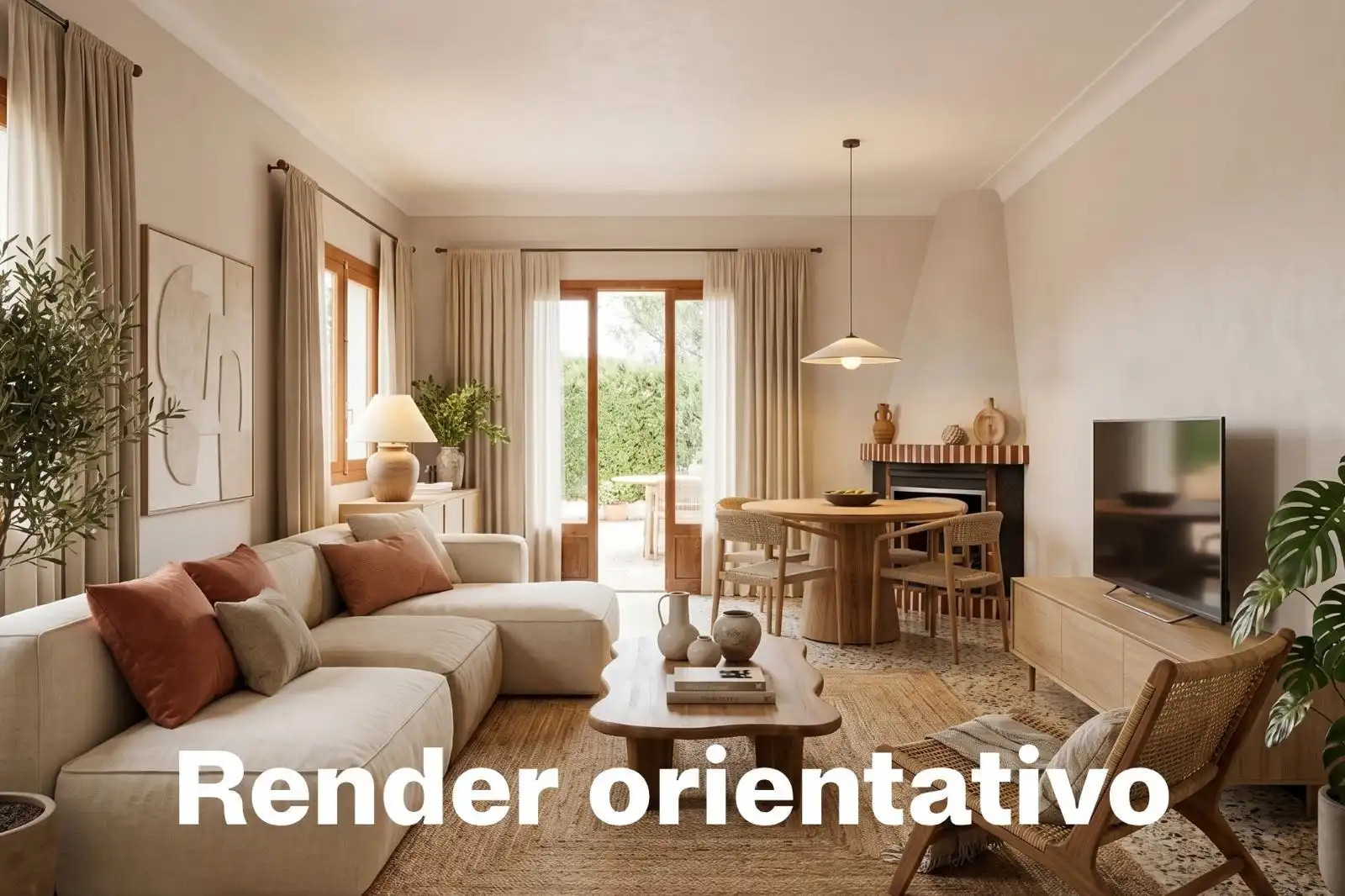 Living room of Houses for sale in Llucmajor  with Private garden, Terrace and Furnished