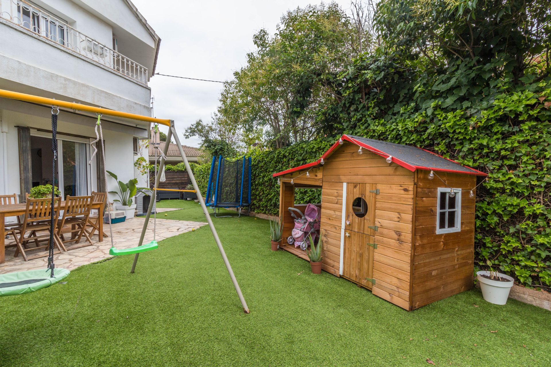 Garden of Single-family semi-detached for sale in Cambrils  with Air Conditioner, Private garden and Parquet flooring