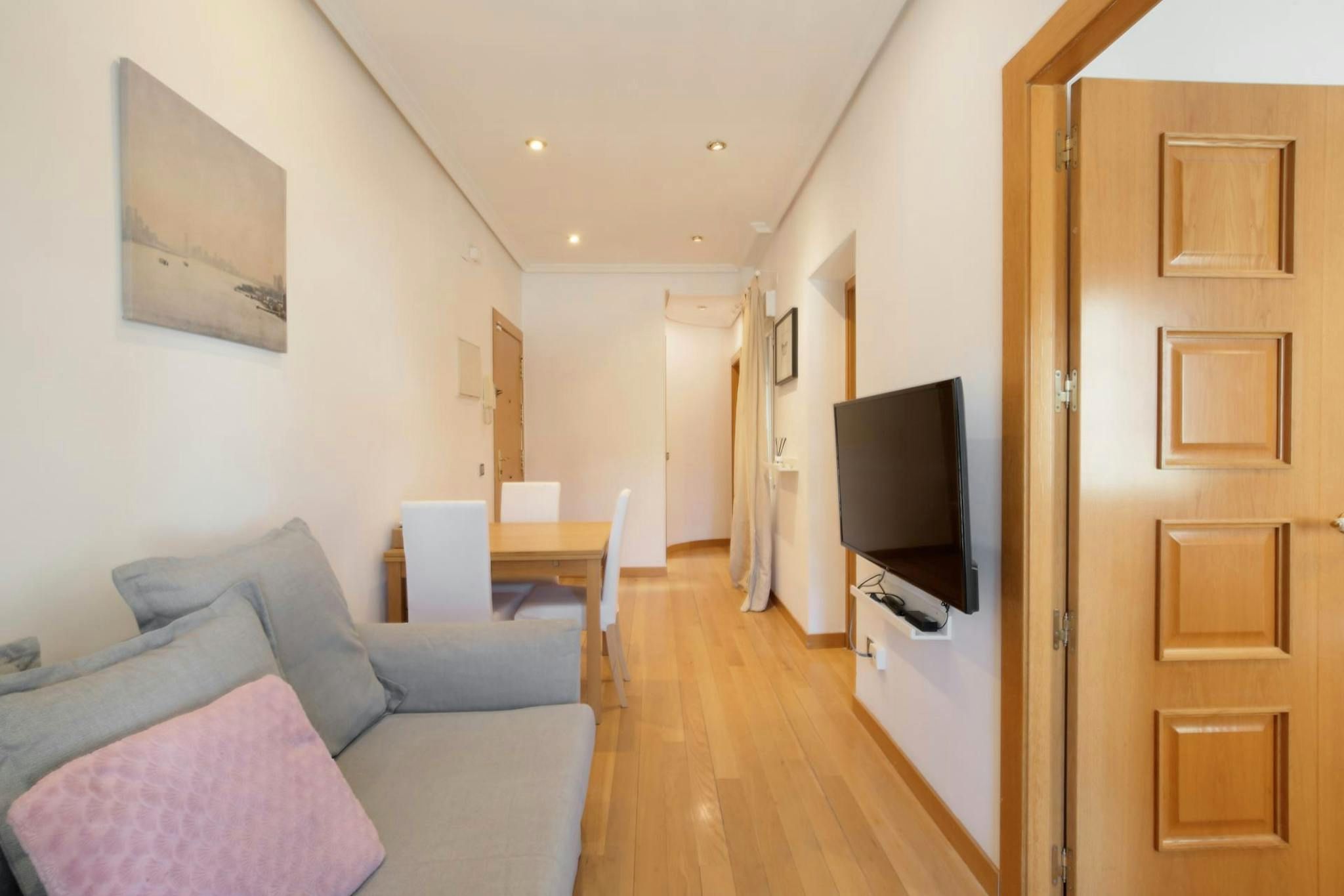 Bedroom of Flat to rent in  Madrid Capital  with Air Conditioner, Heating and Furnished