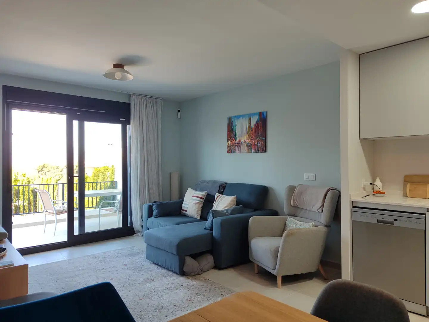 Sala de estar de Casa o chalet en venta en Busot con Aire acondicionado, Calefacción y Jardín privado