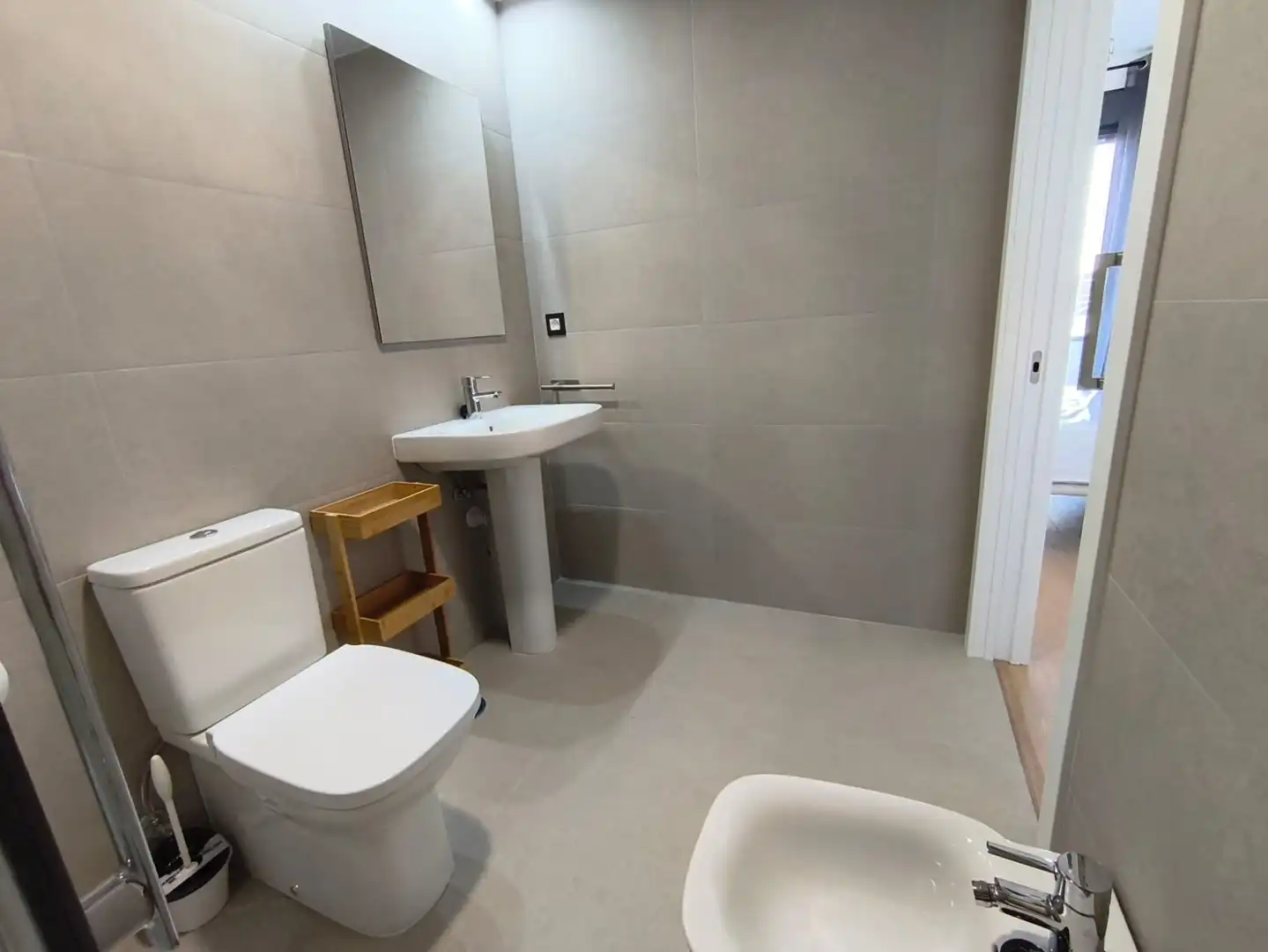 Bany de Apartament de lloguer en Badajoz amb Aire condicionat, Calefacció i Terrassa