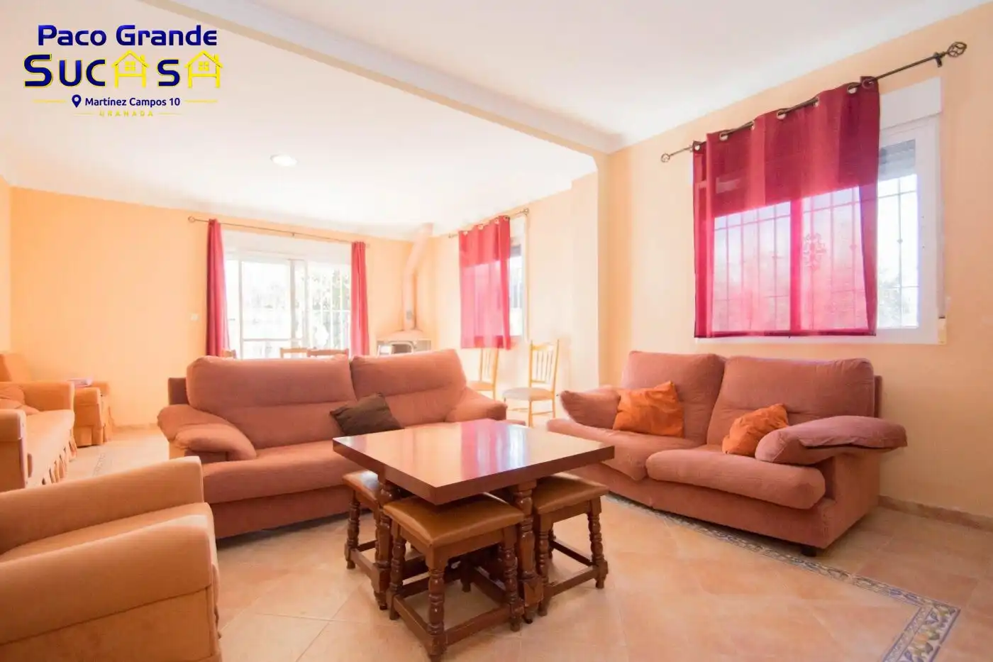 Sala de estar de Casa o chalet en venta en Güéjar Sierra con Jardín privado, Terraza y Piscina