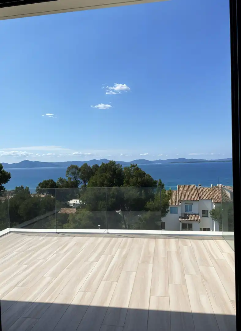Exterior view of Detached homes for rent in Alcúdia  with Air Conditioner, Heating and Private garden