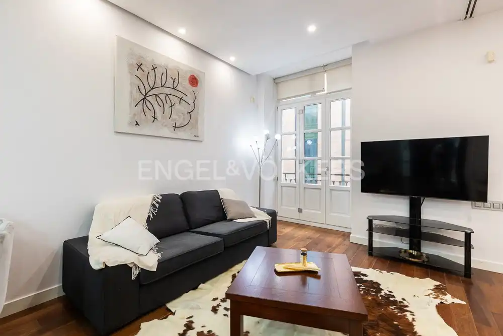 Sala de estar de Piso de alquiler en  Valencia Capital con Aire acondicionado, Calefacción y Parquet