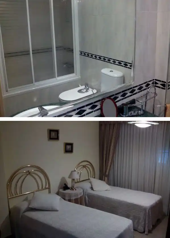 Badezimmer von Wohnung zur Miete in Valencia mit Klimaanlage, Heizung und Terrasse