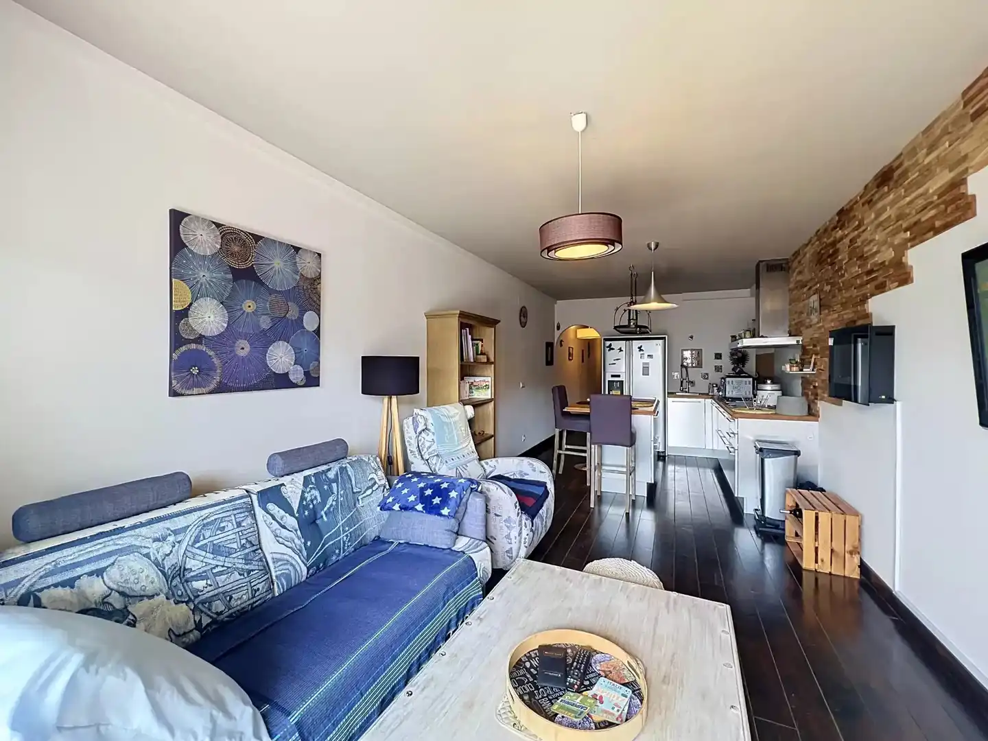 Sala de estar de Apartamento en venta en Empuriabrava con Aire acondicionado, Trastero y Amueblado